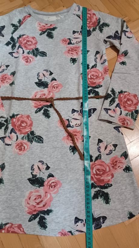 Kvietkované šaty h&m, veľ. 134/140, h&m,134