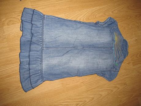 Riflové šaty s výšivkou v. 116, h&m,116