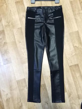 Koženkové nohavice dámske, 40