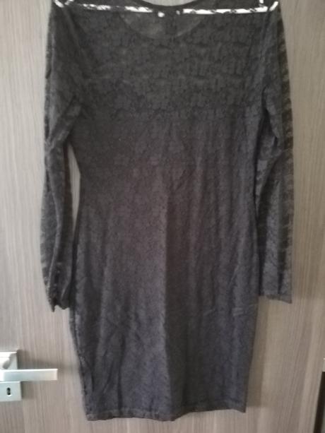 Čipkované šaty čierne, h&m,m