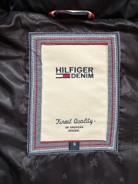 Tommy hilfiger zimná čierna vesta veľkosť s, tommy hilfiger,s