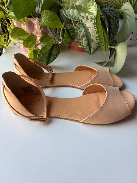 Shapen barefoot sandálky lily 3.0 natural, veľ.41r, 41