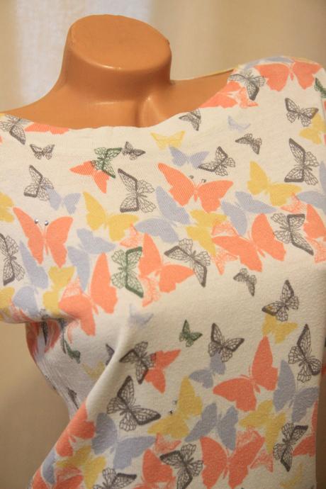 Pletený top s motýľmi, next, m