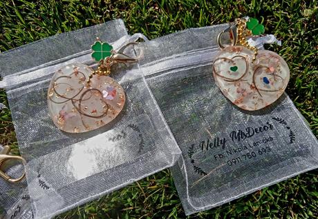 Epoxidové kľúčenky s vláskami, 