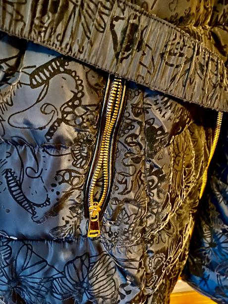 Luxusná bunda xl až xxl s opaskom, xl