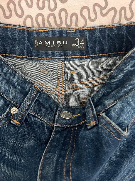 Široké modré džínsy, amisu,xs