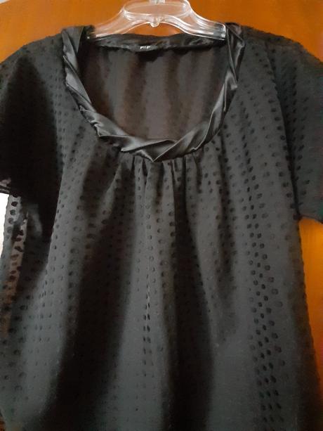 Čierna blúzka z mušelínu f&f, f&f,44