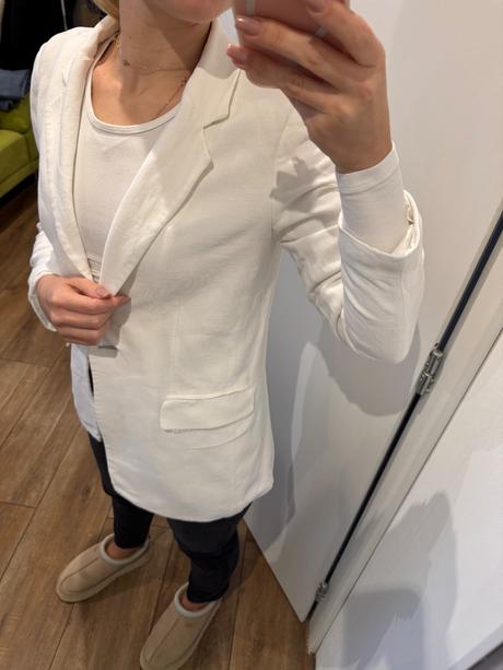 Massimo dutti sako biele ľan, s