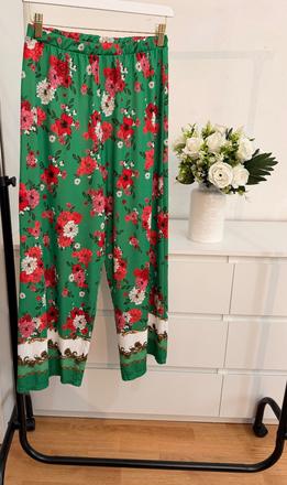 Luxusné kvetinové midi nohavice zara boho chic, zara,m