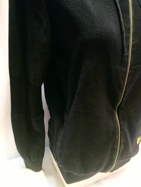 Čierna mikina na zips s kapucňou, urban district, s