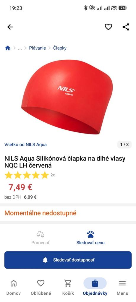 Silikónová čiapka na dlhé vlasy, 