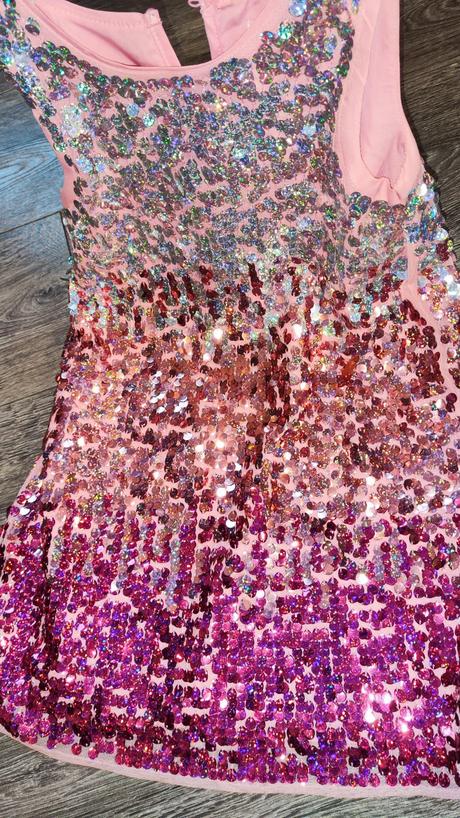 Šaty s flitrami, h&m,122