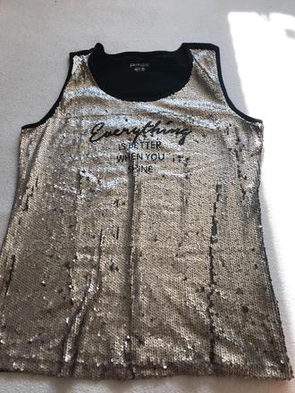 Flitrovane tricko damske, gate,xl