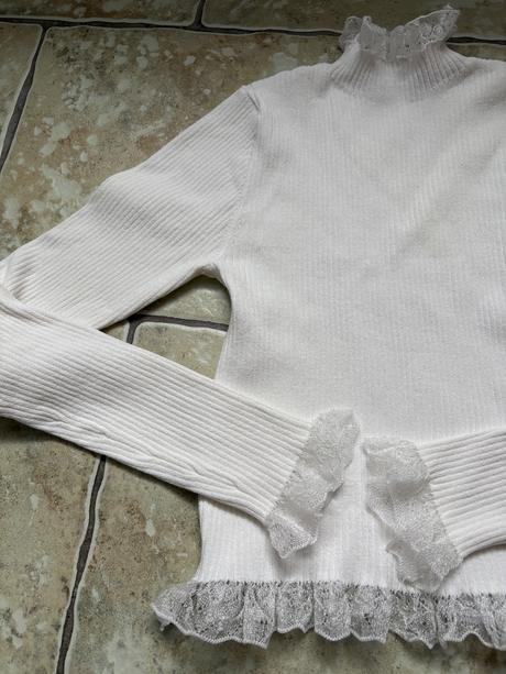 Čipkovaný top zara, zara,l