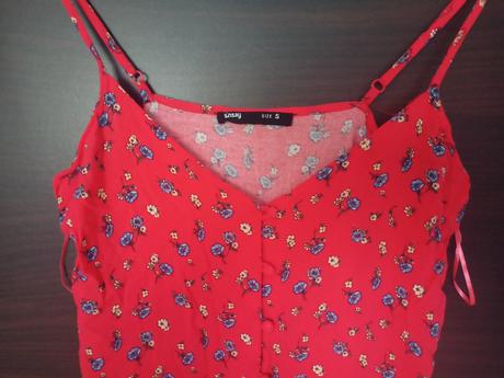 Letné šaty kvetinové s gombíkmi, sinsay,s