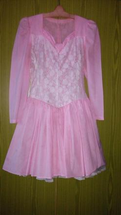 Dievčenské. šaty s krajkou, s