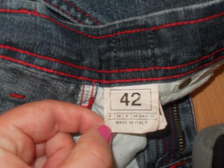 Talianska rifľová sukňa cappopera, 40