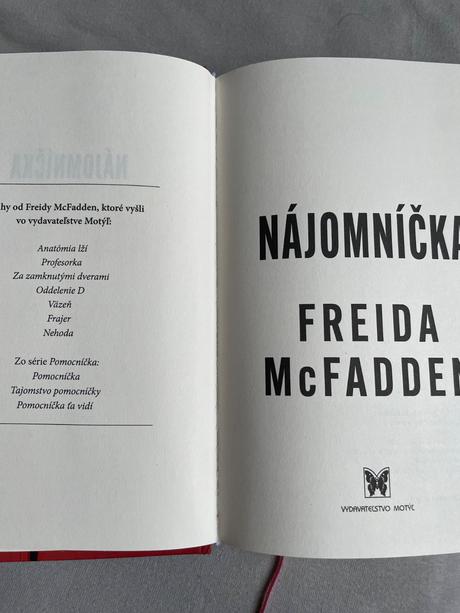 Nájomníčka - freida mcfadden, 