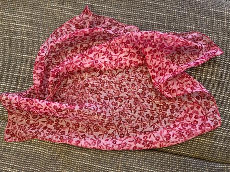 Kvetinová šatka, camaieu