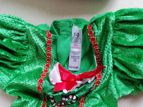 Vianočné šaty elf - santov malý pomocník 1-2 r., 92