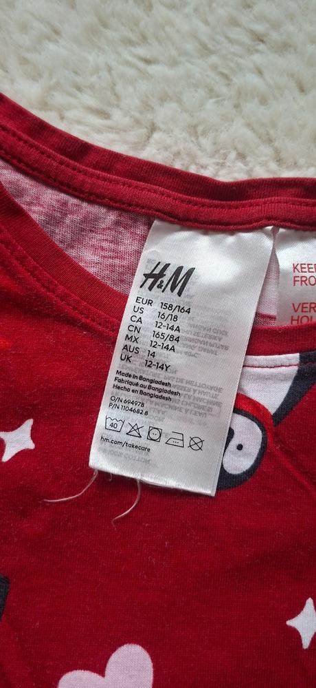 Vianočné pyžamo h&m, h&m,158