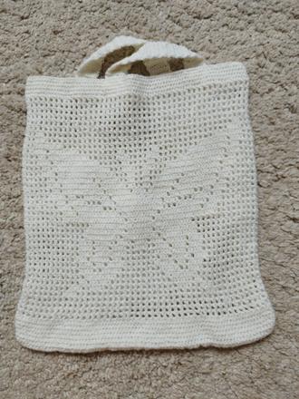 Hackovana eko taska - sietovka so vzorom, 