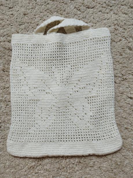 Hackovana eko taska - sietovka so vzorom, 
