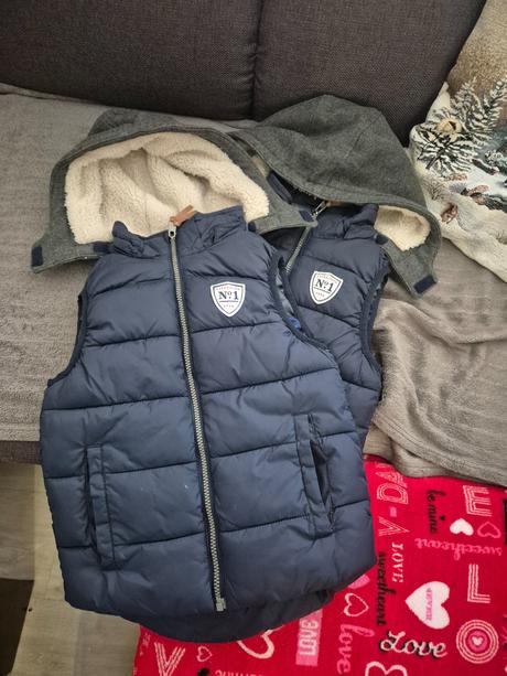 Vestičky hm- 2ks, h&m,122