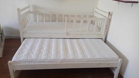 Detská posteľ s pristelkou, šírka (cm): 90,dĺžka (cm): 190