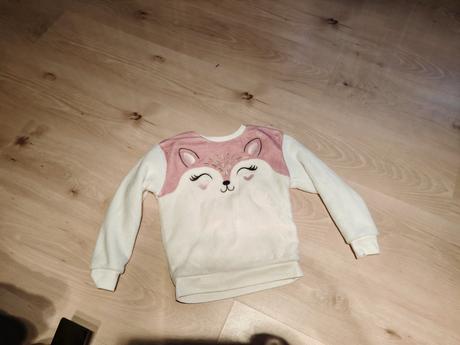 Teplucka búrka mikina 122 ale sadne už od 110 -122, 