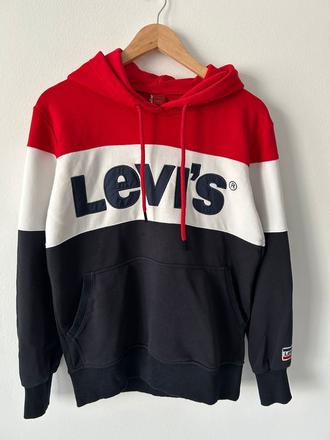 Levis modro/bielo/červená mikina, levis,m