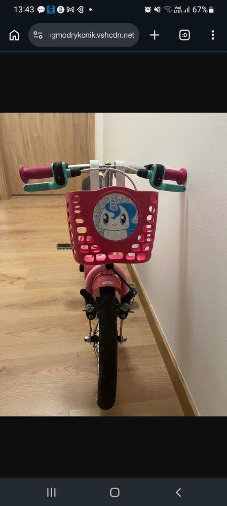Bicykel 14" s pomocnymi kolesami, 14