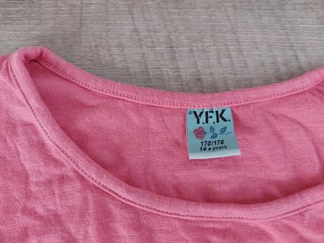 Ruzové tricko yfk, 170