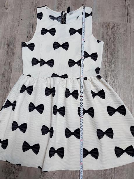 Šaty s mašličkami, h&m,m