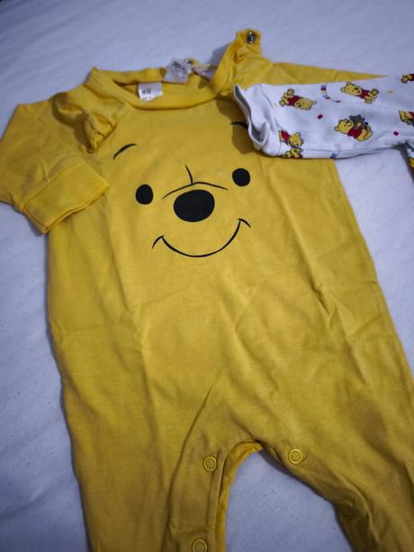 H&m dvojbalenie overaly dupačky pyžamká macko pu, h&m,56