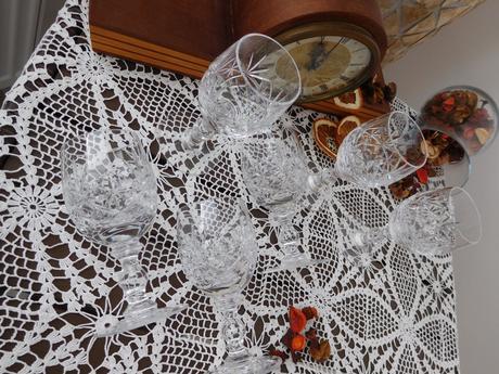 Poháre na víno jemný brus 6 kusov, 