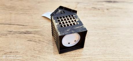 Kovový led domček - mosadz - 85 x 55 mm, 