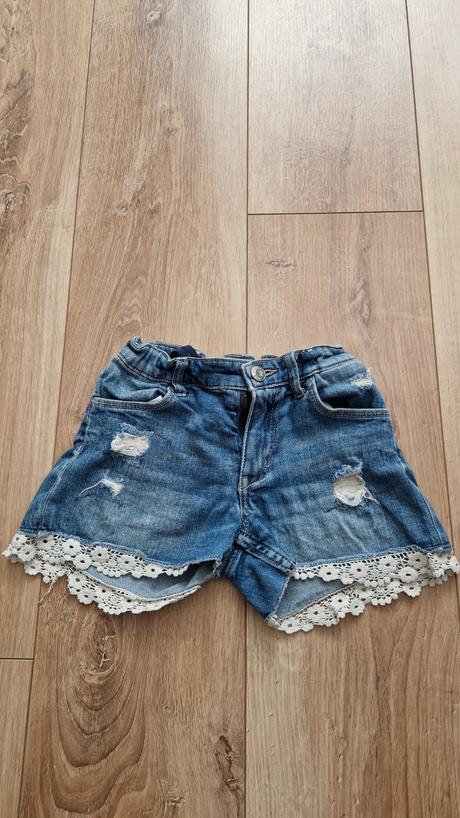 Riflové kraťasy zn. denim veľ. 134 cm., denim,134