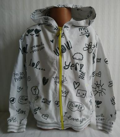 Biela mikina s čiernym motívom, original marines, original marines,140