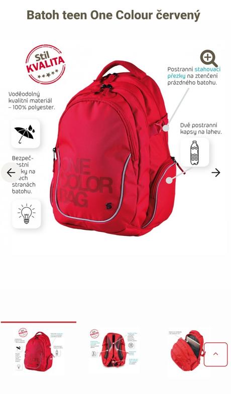 Značkový študentský batoh (už s poštovným), 