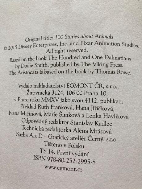 100 pohádek o zvířátkách walt disney, 