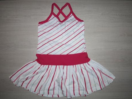 Šatičky s ružovo-striebornými pásikmi, young dimension,128