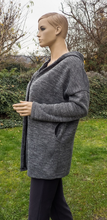 Taliansky kardigán s kapucňou, 