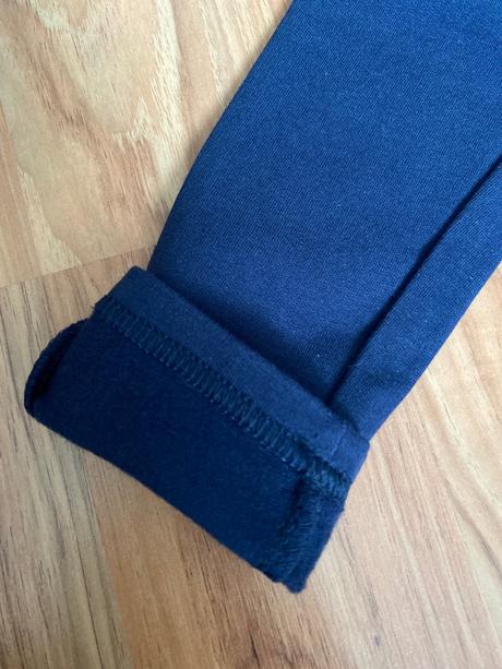 Zateplené leginky tmavomodre, losan,92 - 128