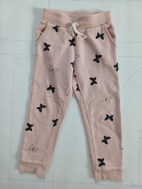 Tepláky - motýlikové, h&m,104