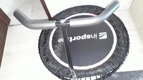 Bezpružinová trampolína s držadlom 114cm, <150 cm