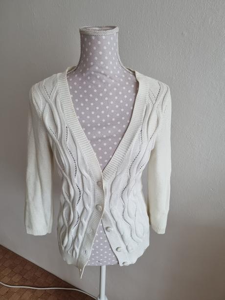 Maslový pletený svetrík orsay 38, orsay,38