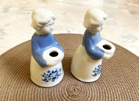 Porcelánové svietniky 2 ks, 