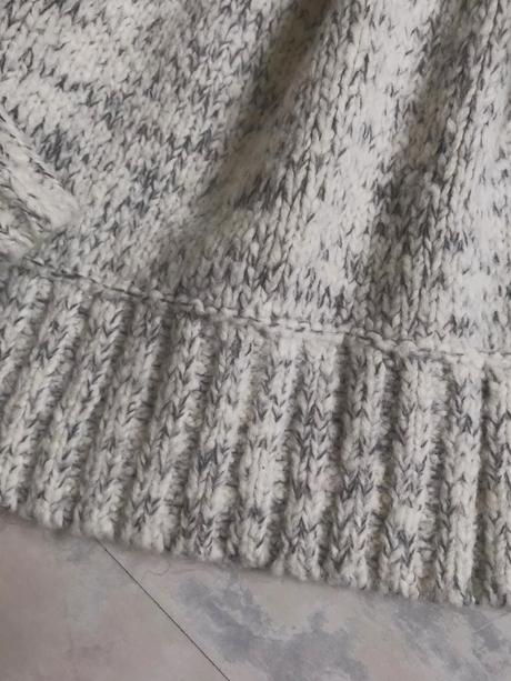 Luxusný hrubý melírovaný pulóver, tu,xl