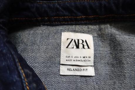 Dlhšia riflová košelobunda zara relaxed fit, zara,s